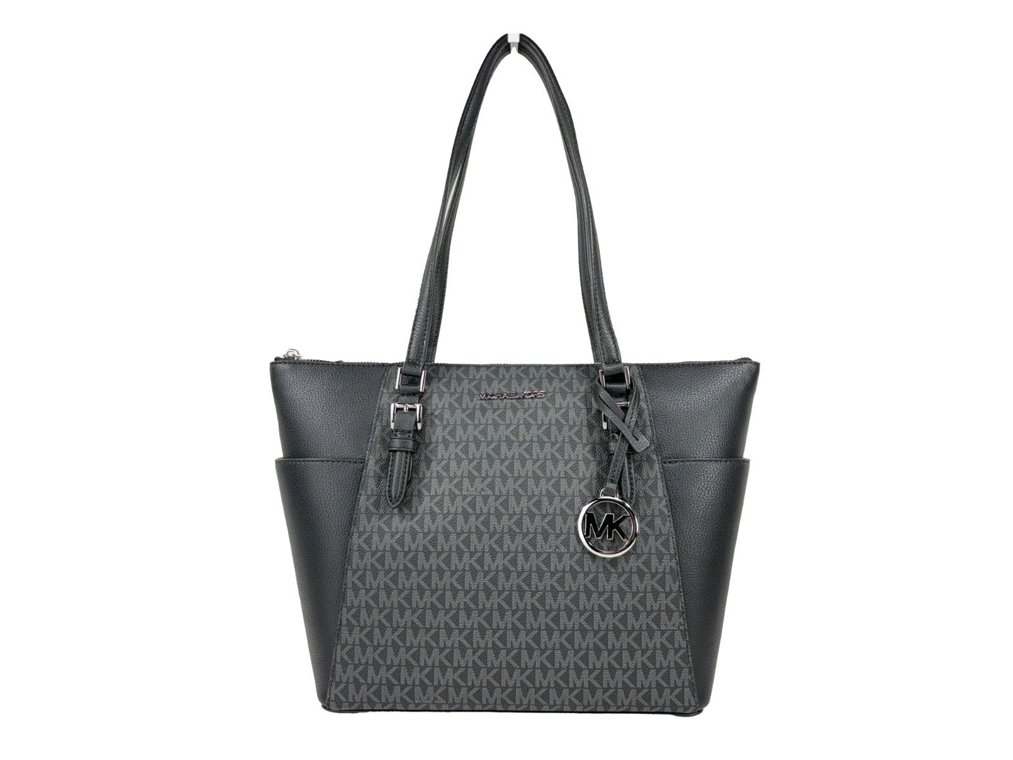 Michael Kors Charlotte Leather Top Zip Tote Bag Michael Kors