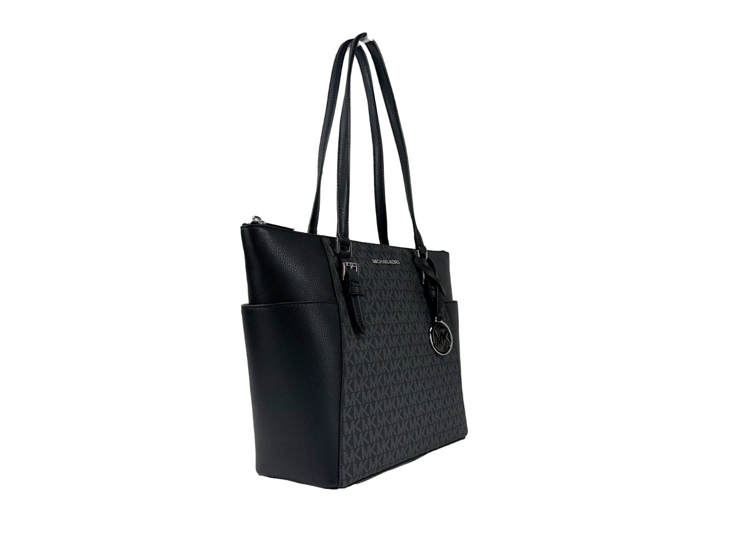 Michael Kors Charlotte Leather Top Zip Tote Bag Michael Kors