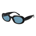 Marc Jacobs black plastic sunglasses with sleek frame design and dark tinted lenses, stylish eyewear for sun protection.