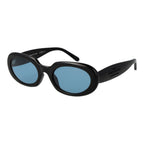 Marc Jacobs black plastic sunglasses with sleek frame design and dark tinted lenses, stylish eyewear for sun protection.