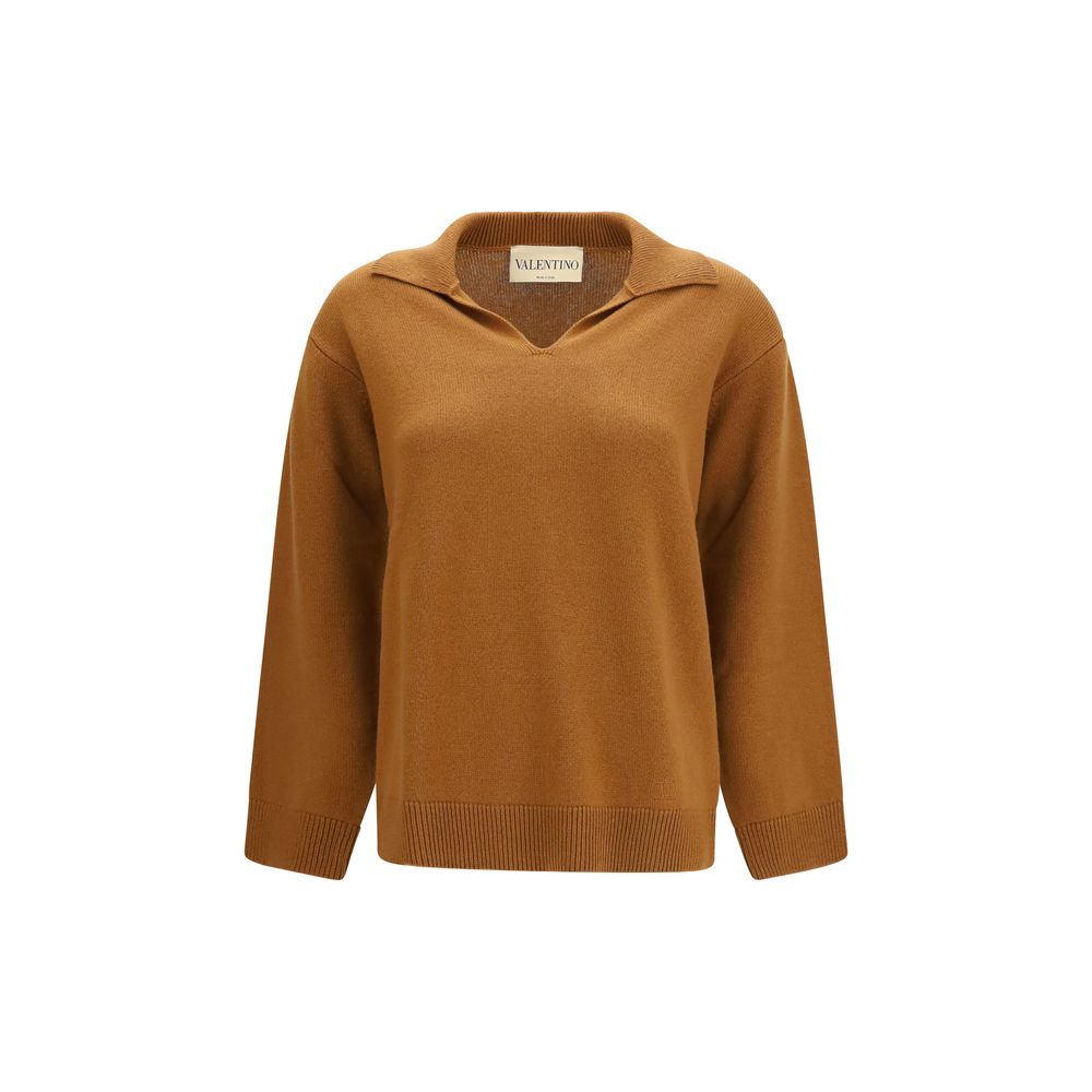 Valentino Brown Cashmere Sweater