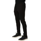 Dolce & Gabbana Black Wool Jogger Men Sweatpants Trouser Pants