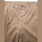 Domenico Tagliente Beige Cotton Straight Leg Men Trouser Pants