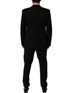Dolce & Gabbana Black Crystal Embellished 2 Piece Suit