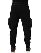 Dolce & Gabbana Black Mid Waist Cargo Jogger Sweatpants Pants