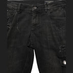 Dolce & Gabbana Black Distressed Cargo Cotton Men Denim Jeans