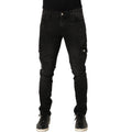 Dolce & Gabbana Black Distressed Cargo Cotton Men Denim Jeans