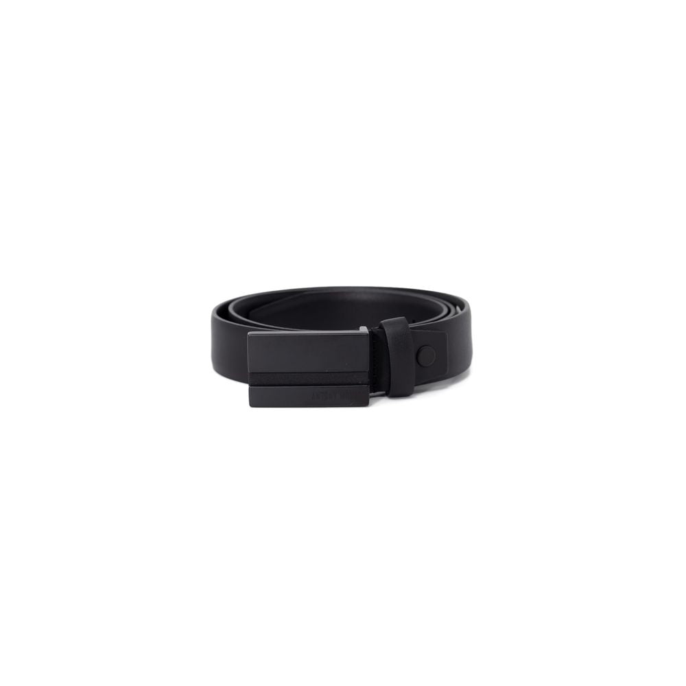 Antony Morato Black Leather Regular Belt Antony Morato
