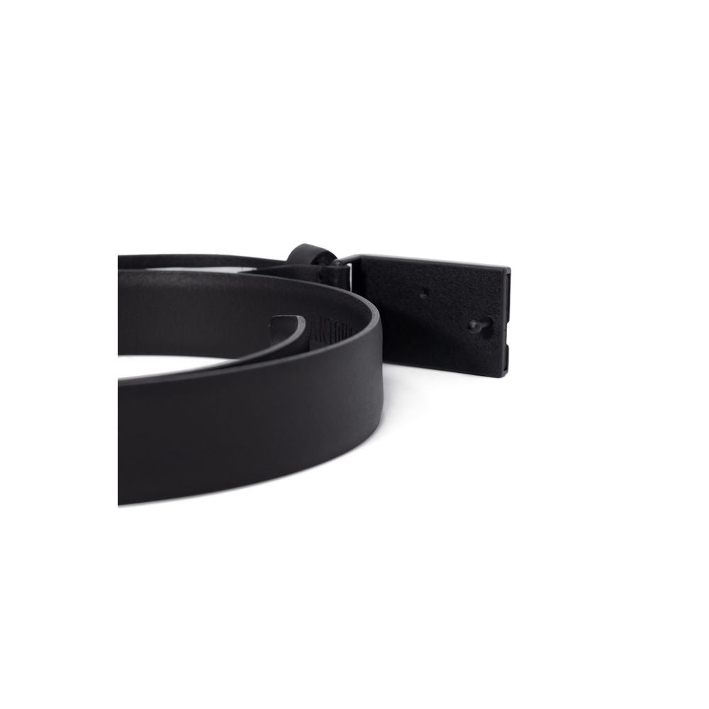 Antony Morato Black Leather Regular Belt Antony Morato