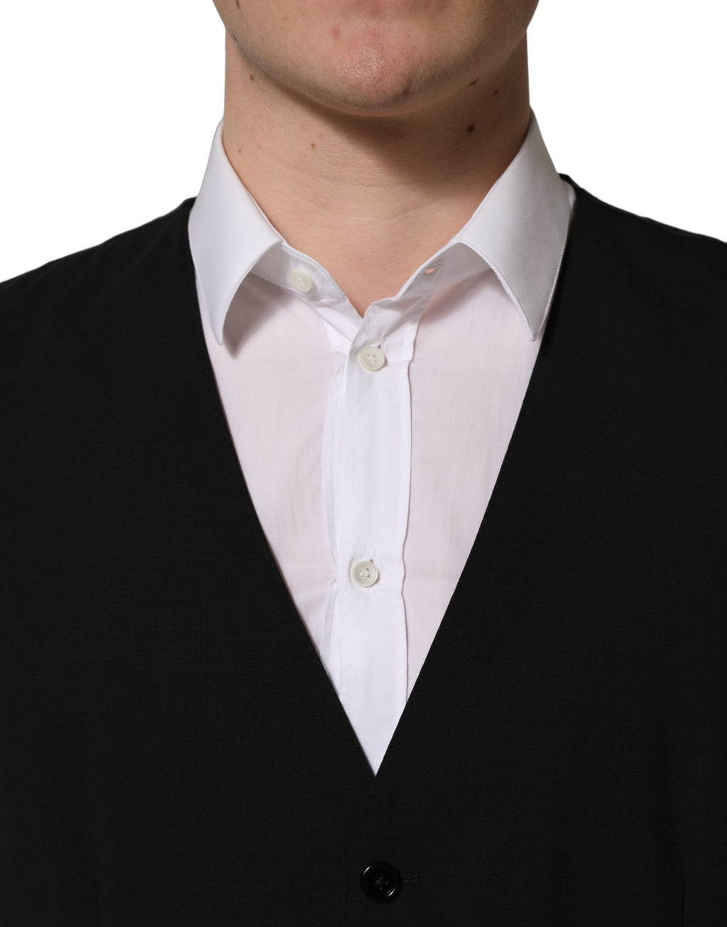 Dolce & Gabbana Black Wool Slim Fit Formal 3 Piece Men Suit Dolce & Gabbana
