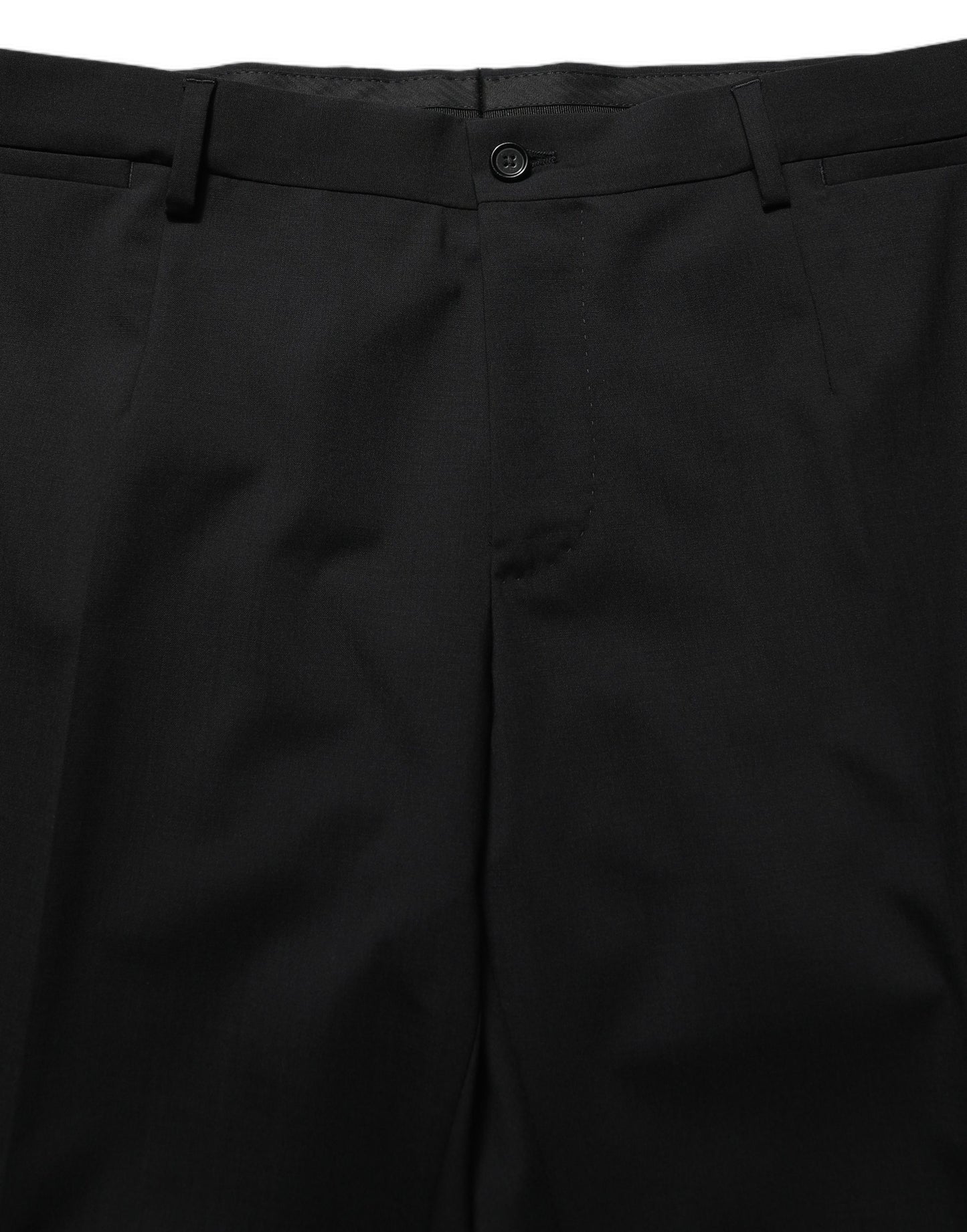 Dolce & Gabbana Black Wool Slim Fit Formal 3 Piece Men Suit Dolce & Gabbana