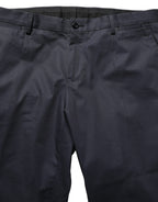 Dolce & Gabbana Blue Cotton Slim Fit Formal 2 Piece Men Suit