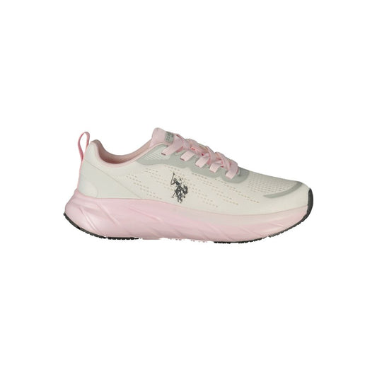 U.S. POLO ASSN. White Polyurethane Women's Sneaker