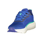 U.S. POLO ASSN. men's blue polyurethane sneaker with white sole and casual design, displayed on a plain background.