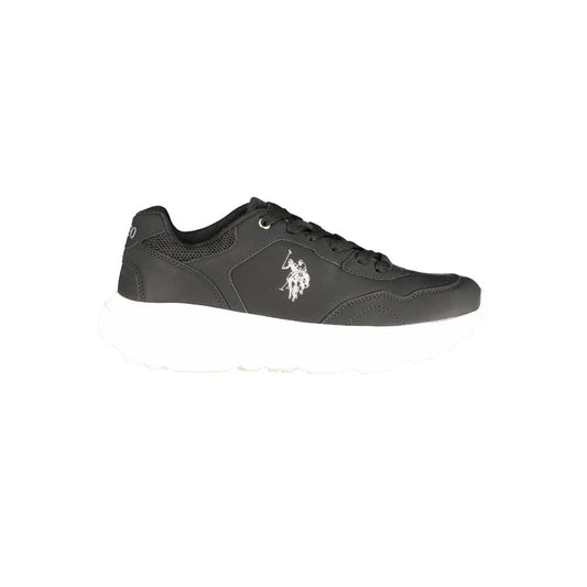 U.S. POLO ASSN. Black Polyurethane Women's Sneaker U.S. POLO ASSN.