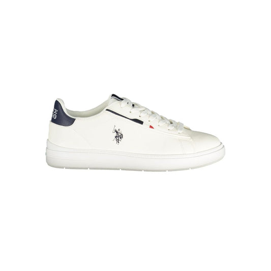 U.S. POLO ASSN. White Polyurethane Men's Sneaker