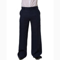 Dolce & Gabbana Blue Linen Straight Men Dress Trouser Pants