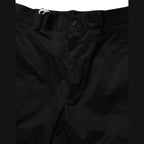 Dolce & Gabbana Black Cotton Tapered Leg Dress Trouser Pants