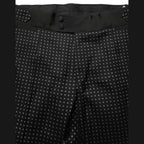 Dolce & Gabbana Black Polka Dot Cotton Dress Trouser Pants Dolce & Gabbana