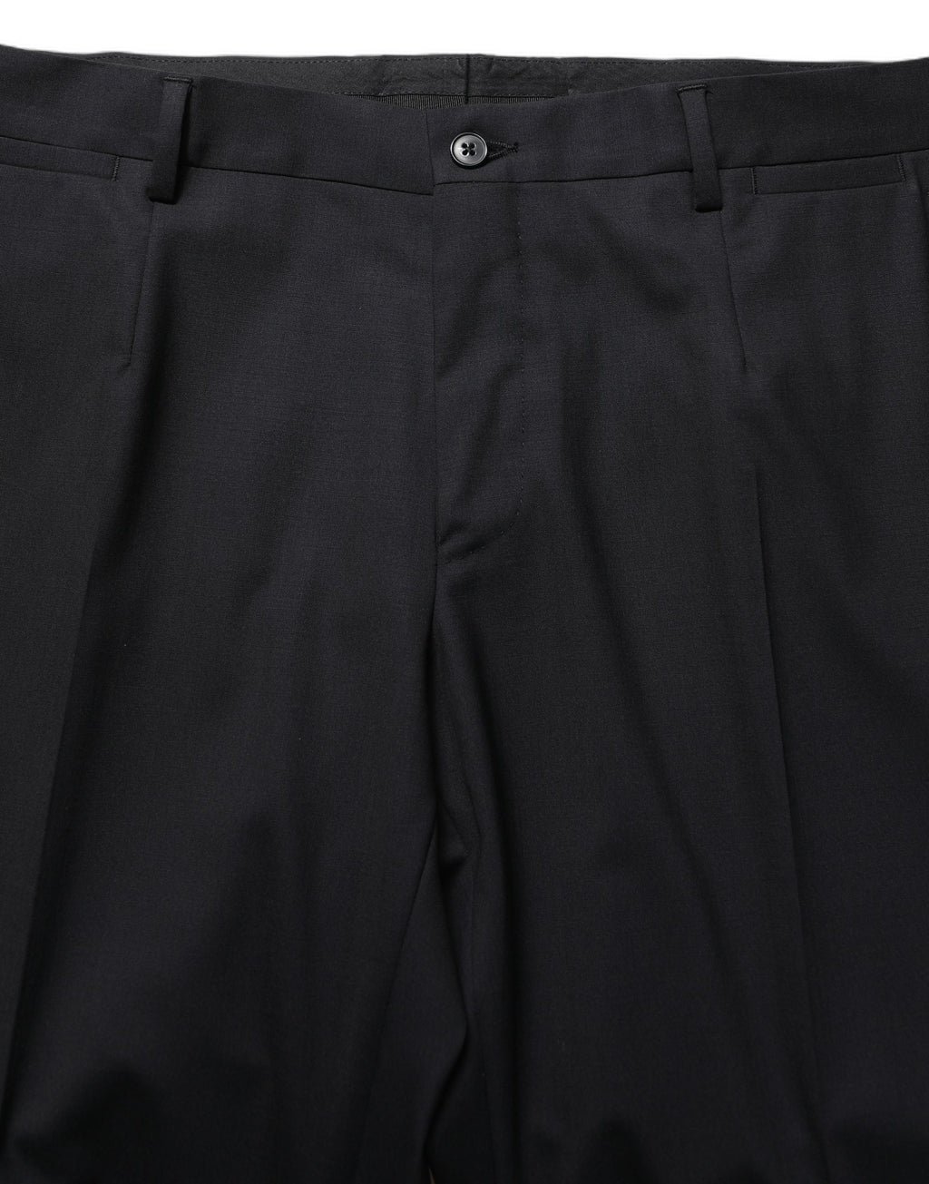 Dolce & Gabbana Black Wool Tapered Leg Dress Trouser Pants
