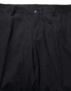 Dolce & Gabbana Black Wool Tapered Leg Dress Trouser Pants