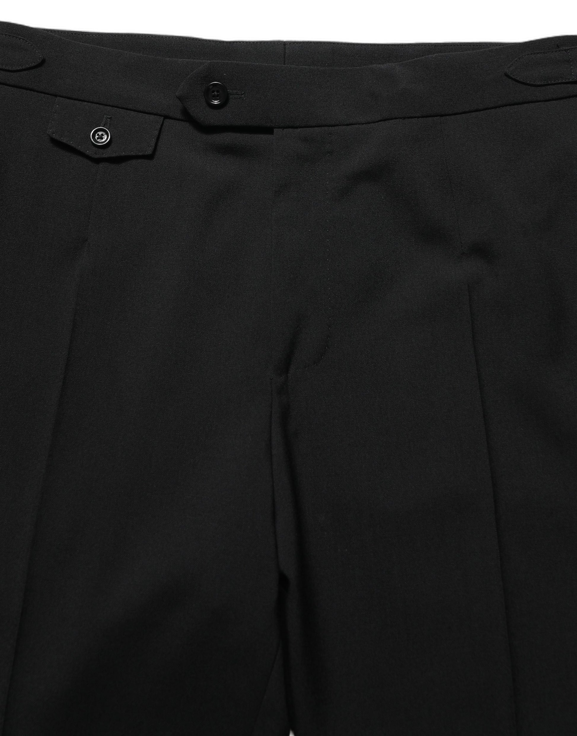 Dolce & Gabbana Black Tapered Leg Men Dress Trouser Pants Dolce & Gabbana