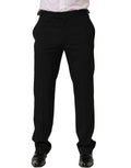 Dolce & Gabbana Black Tapered Leg Men Dress Trouser Pants Dolce & Gabbana