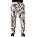 Dolce & Gabbana White Graphic Heart Print Men Trousers Pants