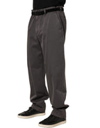Dolce & Gabbana Dark Gray MidWaist Straight Men Trouser Pants