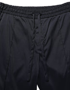 Dolce & Gabbana Black Nylon Straight Jogger Sweatpants Pants