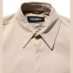 Dolce & Gabbana Beige Logo Overshirt Cotton Men Casual Shirt