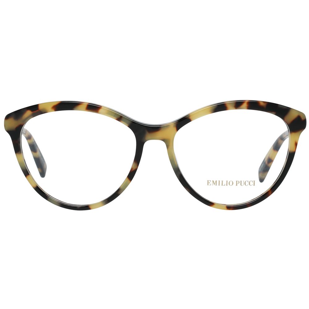 Emilio Pucci Brown Metal Glasses Frames Emilio Pucci