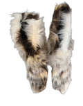 Dolce & Gabbana Multicolor Knee High Faux Fur Boots Shoes Dolce & Gabbana