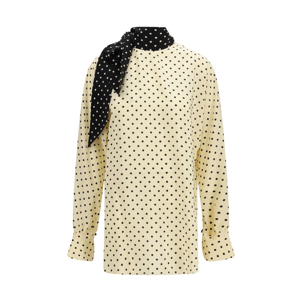 Valentino Beige Silk Blouse Valentino