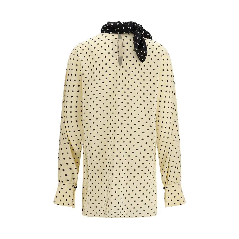 Valentino Beige Silk Blouse Valentino