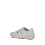 Valentino Garavani White Calf Leather Bos Taurus Sneakers