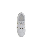 Valentino Garavani White Calf Leather Bos Taurus Sneakers