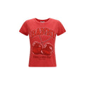 Ganni Multicolor Cotton T-Shirt Ganni