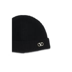Valentino Garavani Black Cashmere Beanie Valentino Garavani