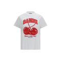 Ganni White Cotton T-Shirt Ganni