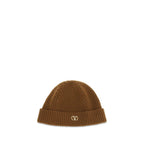 Valentino Garavani Brown Cashmere Beanie Valentino Garavani
