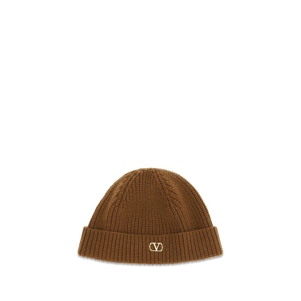 Valentino Garavani Brown Cashmere Beanie Valentino Garavani