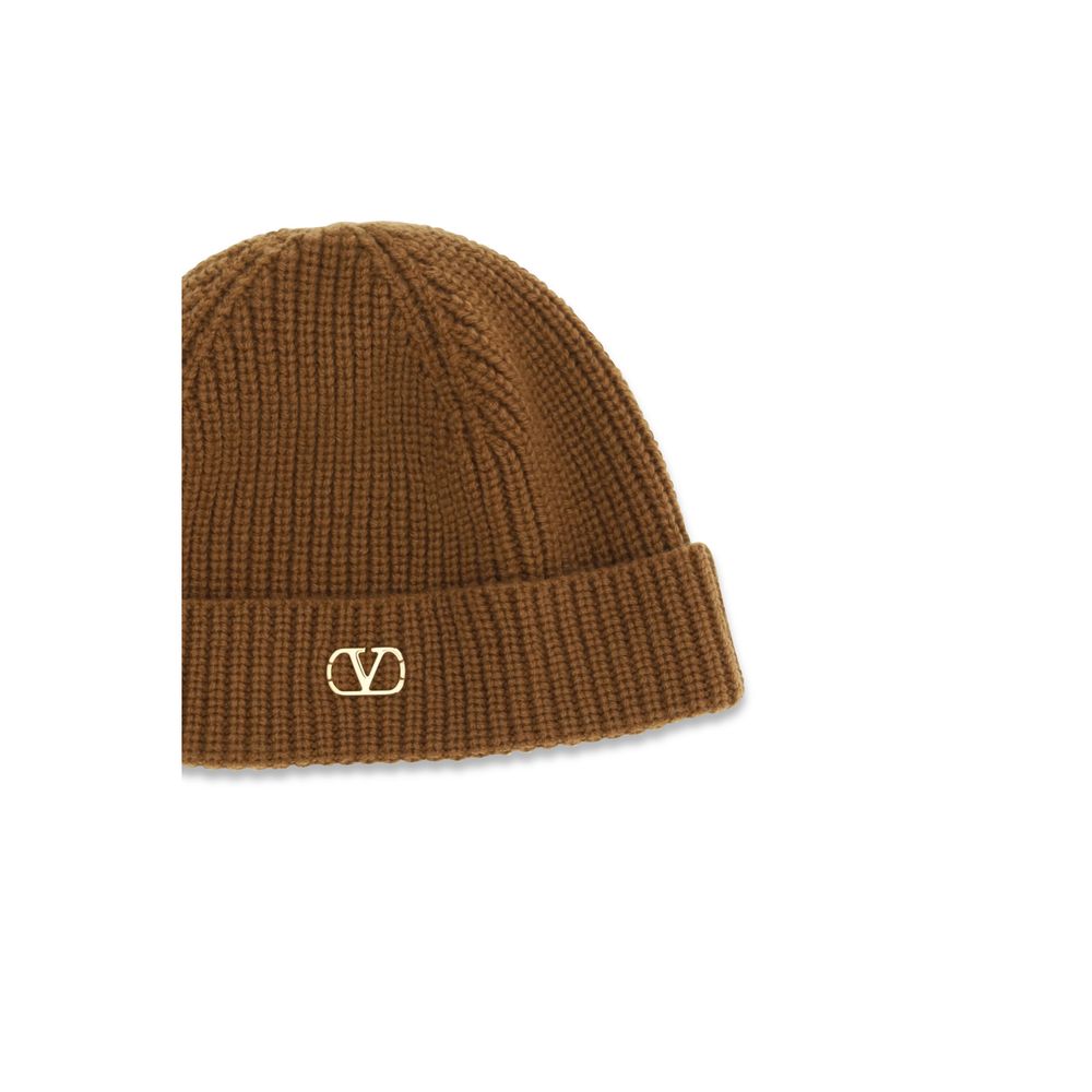 Valentino Garavani Brown Cashmere Beanie Valentino Garavani