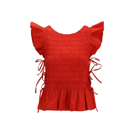 Ganni Multicolor Cotton Blouse Ganni