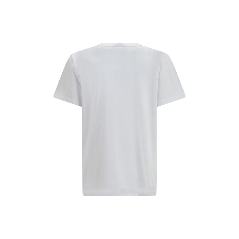 Ganni White Cotton T-Shirt Ganni