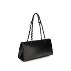 Jil Sander Black Calf Leather Bos Taurus Shoulder Bag