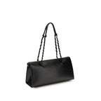 Jil Sander Black Calf Leather Bos Taurus Shoulder Bag