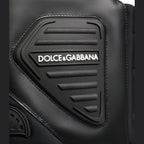 Dolce & Gabbana Black Leather Biker Mid Calf Men Boots Shoes Dolce & Gabbana