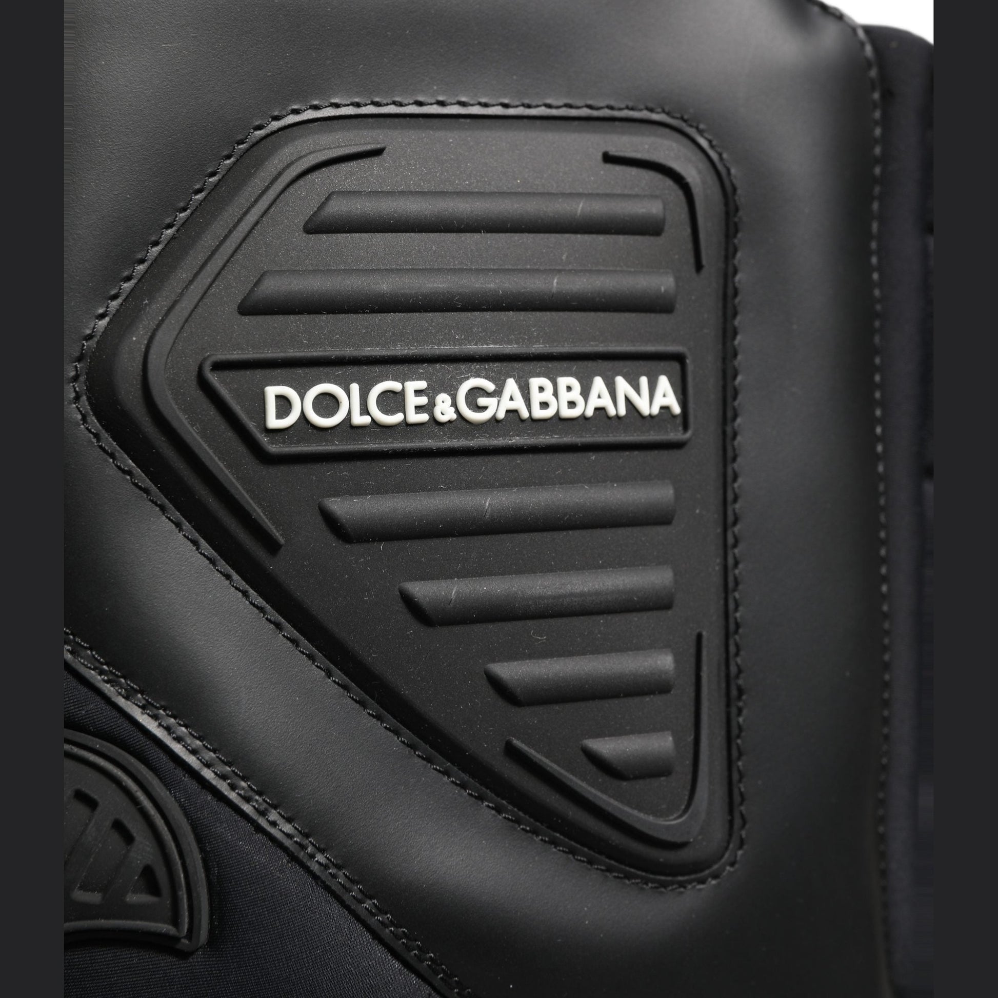 Dolce & Gabbana Black Leather Biker Mid Calf Men Boots Shoes Dolce & Gabbana