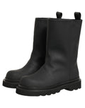 Dolce & Gabbana Black Leather Mid Calf Chunky Men Boots Shoes Dolce & Gabbana